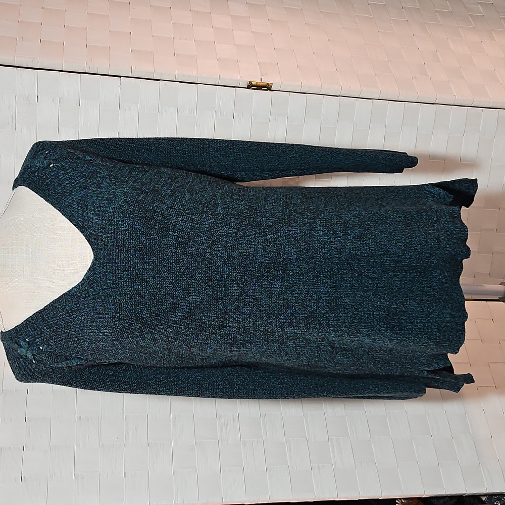 Ana Size L - Women's Green Long-sleeved Sweater